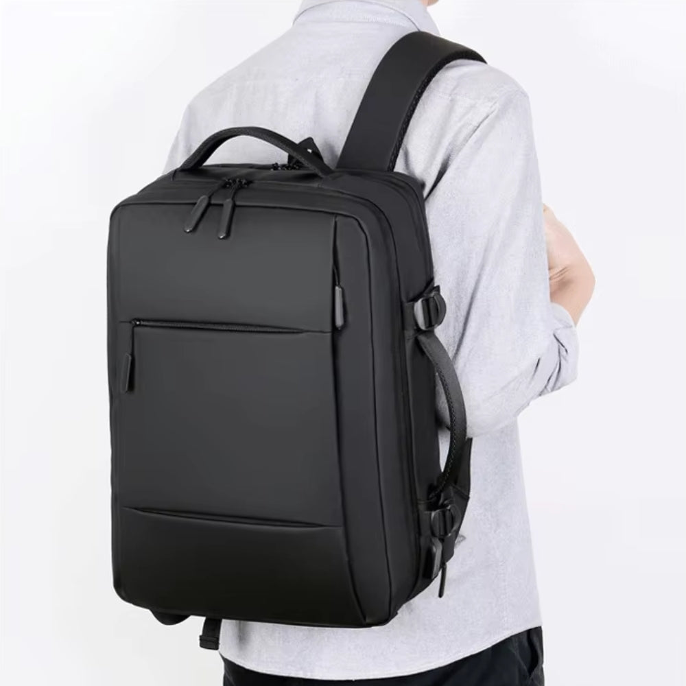 Large Capacity Expandable Travel Backpack with USB Port
