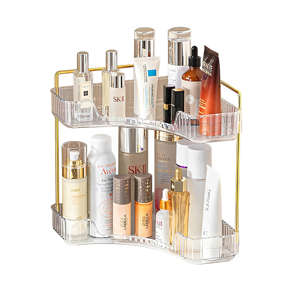 STORFEX 2-Tier Corner Bathroom Counter Organizer