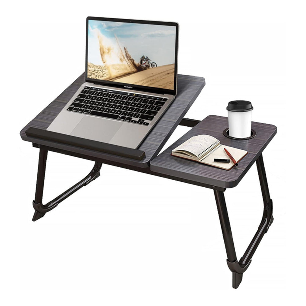 COMFEYA Adjustable Laptop Desk for Bed or Couch - Ergonomic Lap Desk with Cup Holder