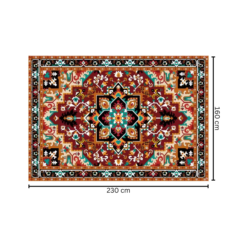 Stylish Non-Slip Floor Rug for Cozy Living Rooms and Bedrooms