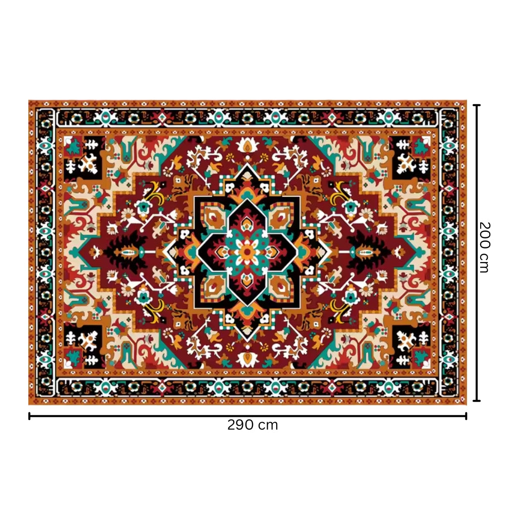 Stylish Non-Slip Floor Rug for Cozy Living Rooms and Bedrooms