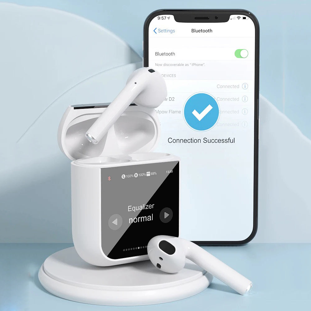 Touchscreen Bluetooth Earphones HiFi Sound