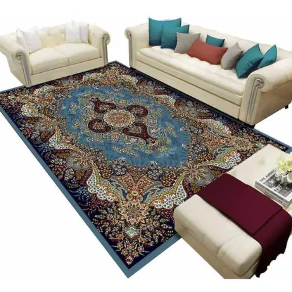 Washable Flannel Area Rugs Large Non-Slip Carpet