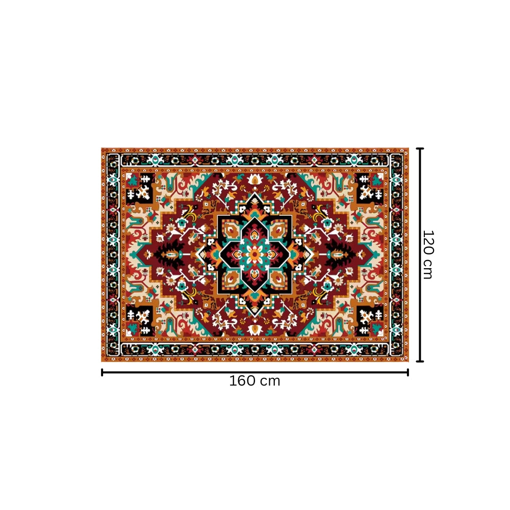 Washable Flannel Area Rugs Large Non-Slip Carpet