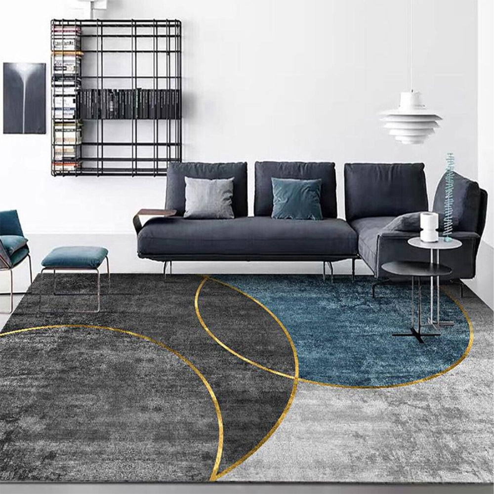 Washable Flannel Area Rugs Large Non-Slip Carpet