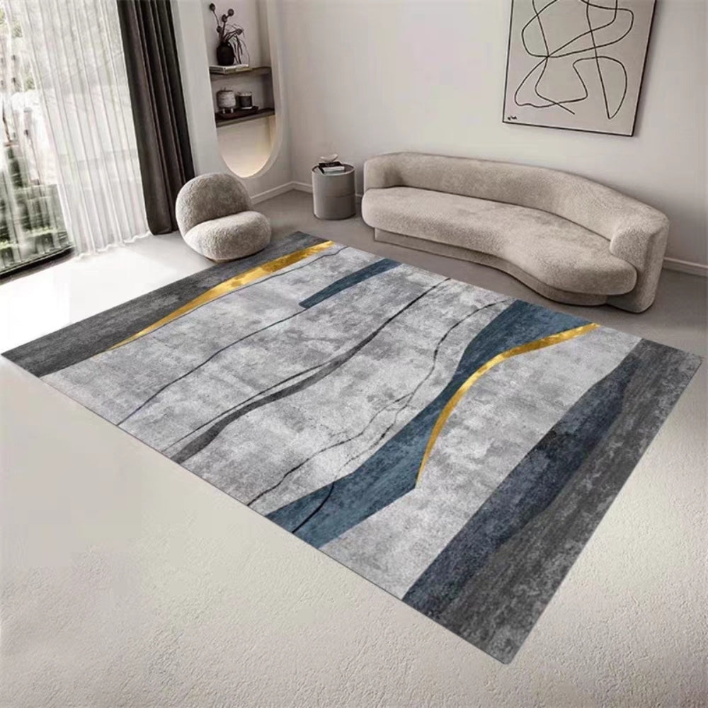 Washable Flannel Area Rugs Large Non-Slip Carpet