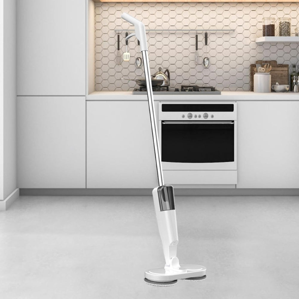 Double Head Electric Spin Mop Cleaner Floor Polisher Sweeper - USB