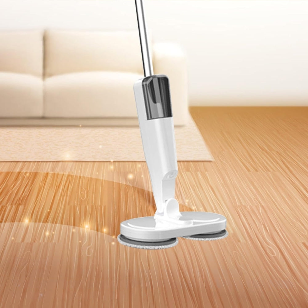 Double Head Electric Spin Mop Cleaner Floor Polisher Sweeper - USB