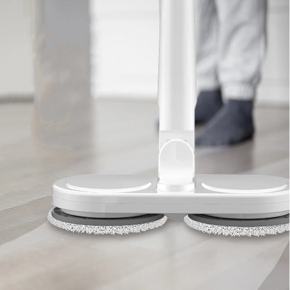 Double Head Electric Spin Mop Cleaner Floor Polisher Sweeper - USB