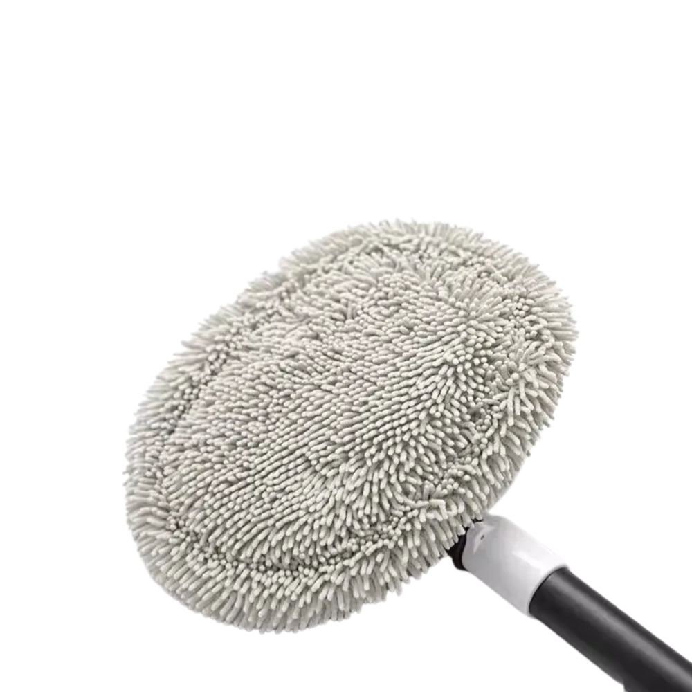 Chenille Car Wash Brush Telescoping Long Handle Cleaning Mop Tool