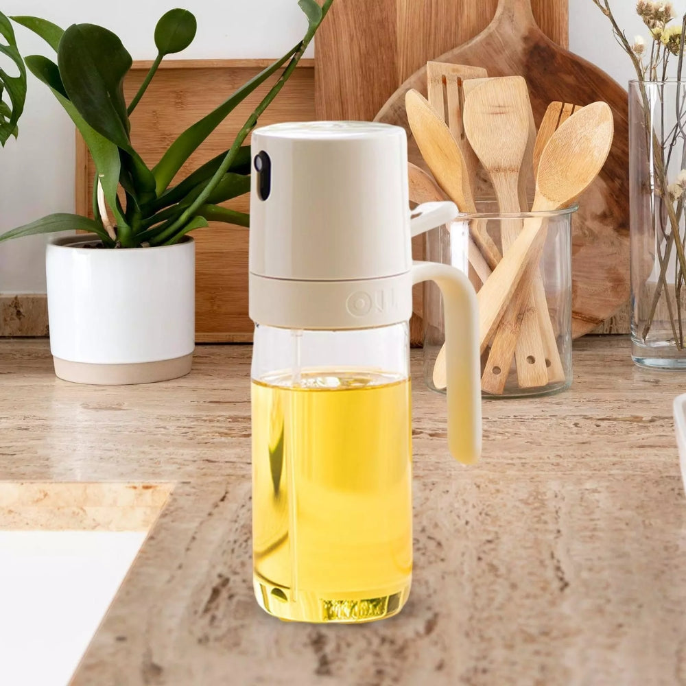 Oil Spray Bottle Glass Cooking Dispenser