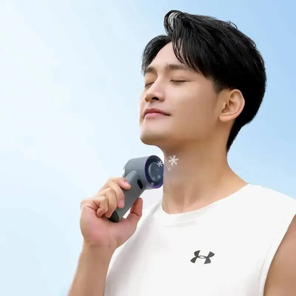 Portable Handheld Turbo Fan 100 Speed Rechargeable Mini Fan