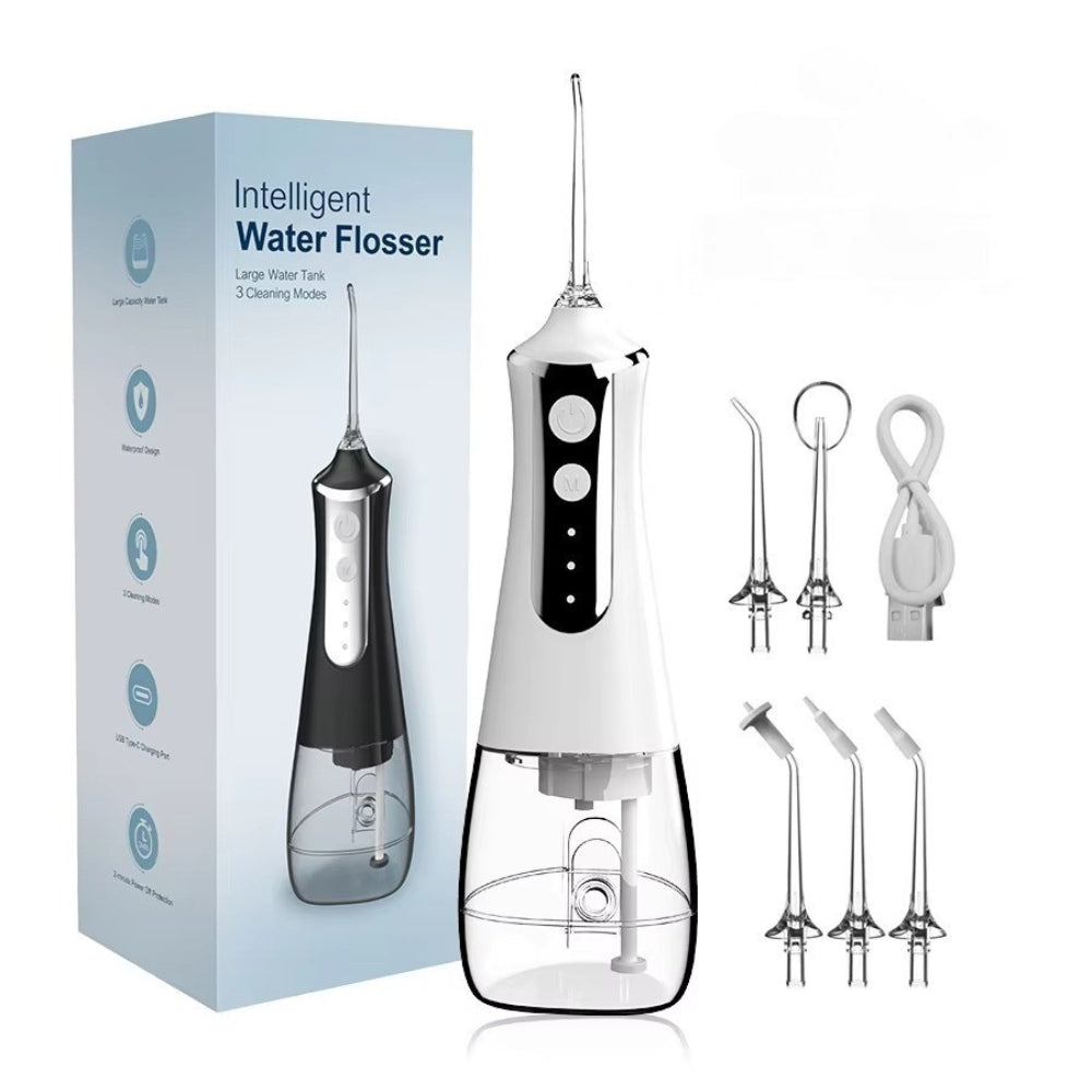 Dental Water Flosser Oral Irrigator USB Rechargeable with 3 Modes