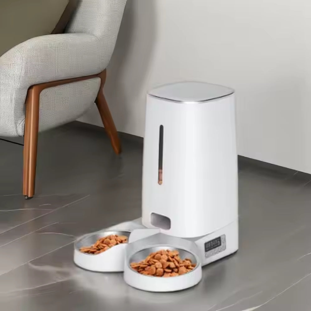 WiFi Automatic Cat Feeder with APP Control 4L Food Dispenser