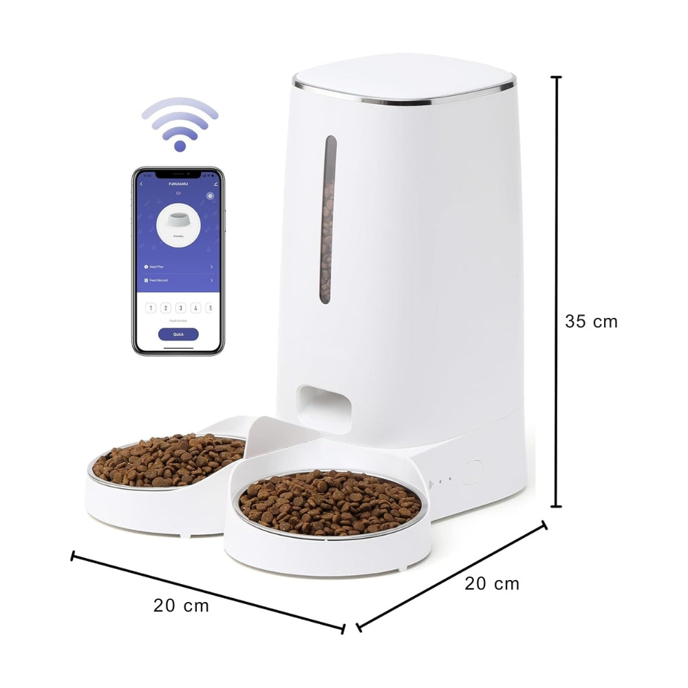 WiFi Automatic Cat Feeder with APP Control 4L Food Dispenser