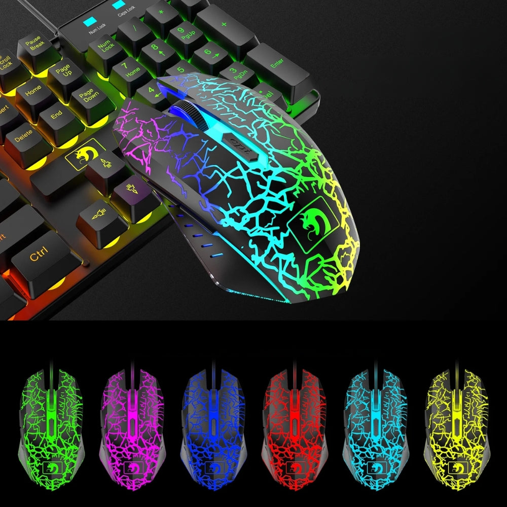 4-IN-1 Gaming Keyboard Mouse Headset and Mouse Pad Combo