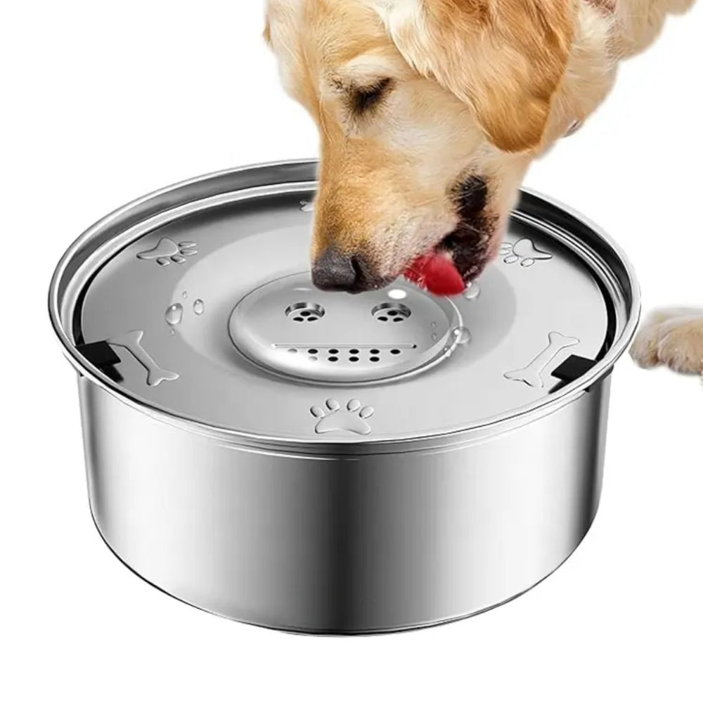 No Spill Dog Water Bowl Anti Splash Non Slip Feeder
