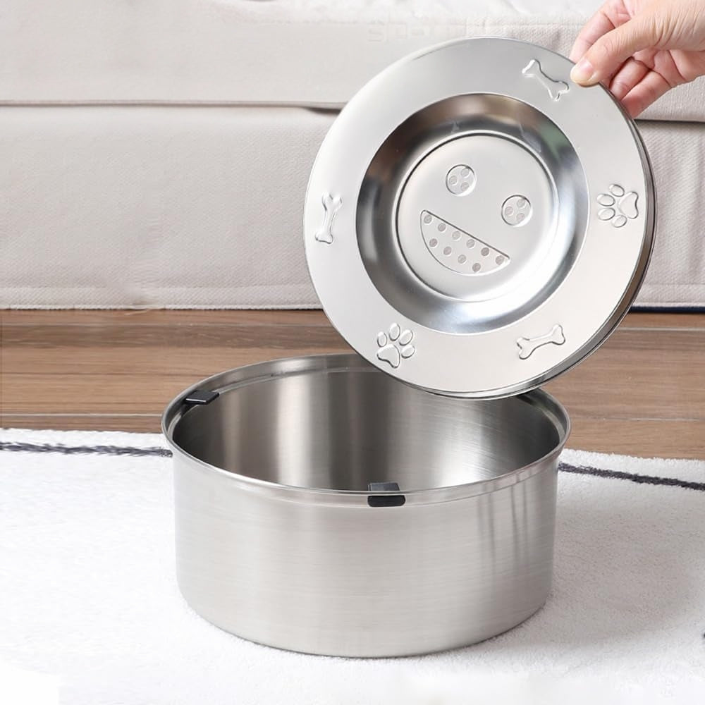 No Spill Dog Water Bowl Anti Splash Non Slip Feeder