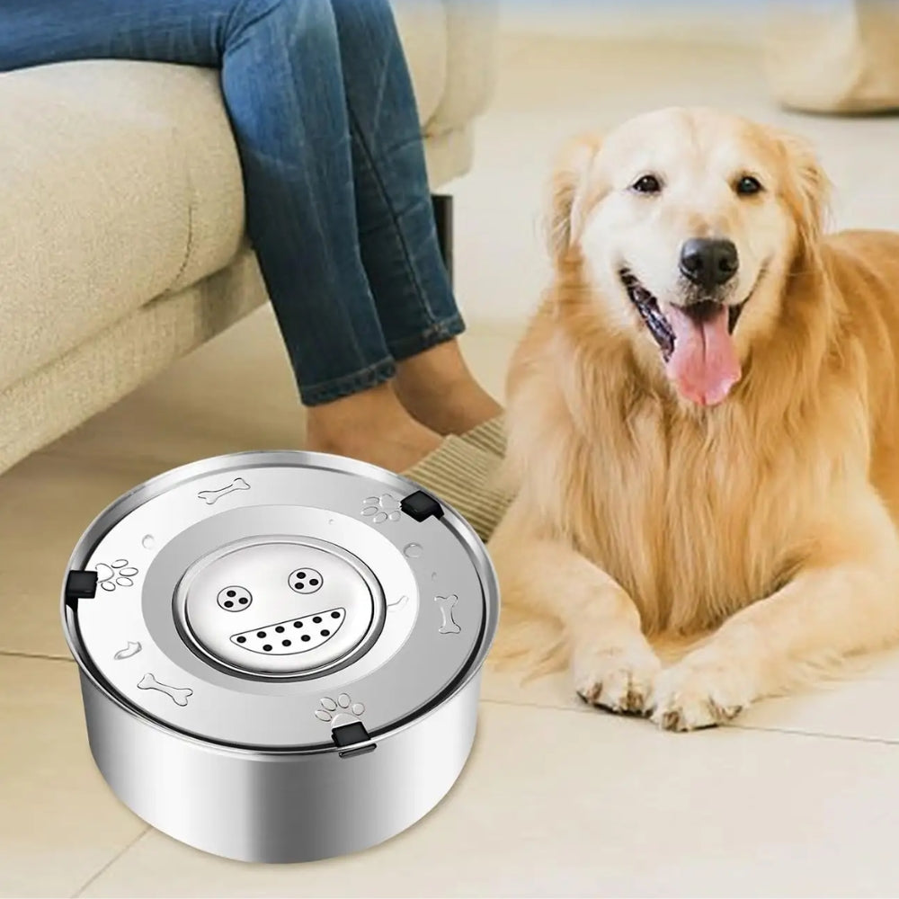 No Spill Dog Water Bowl Anti Splash Non Slip Feeder