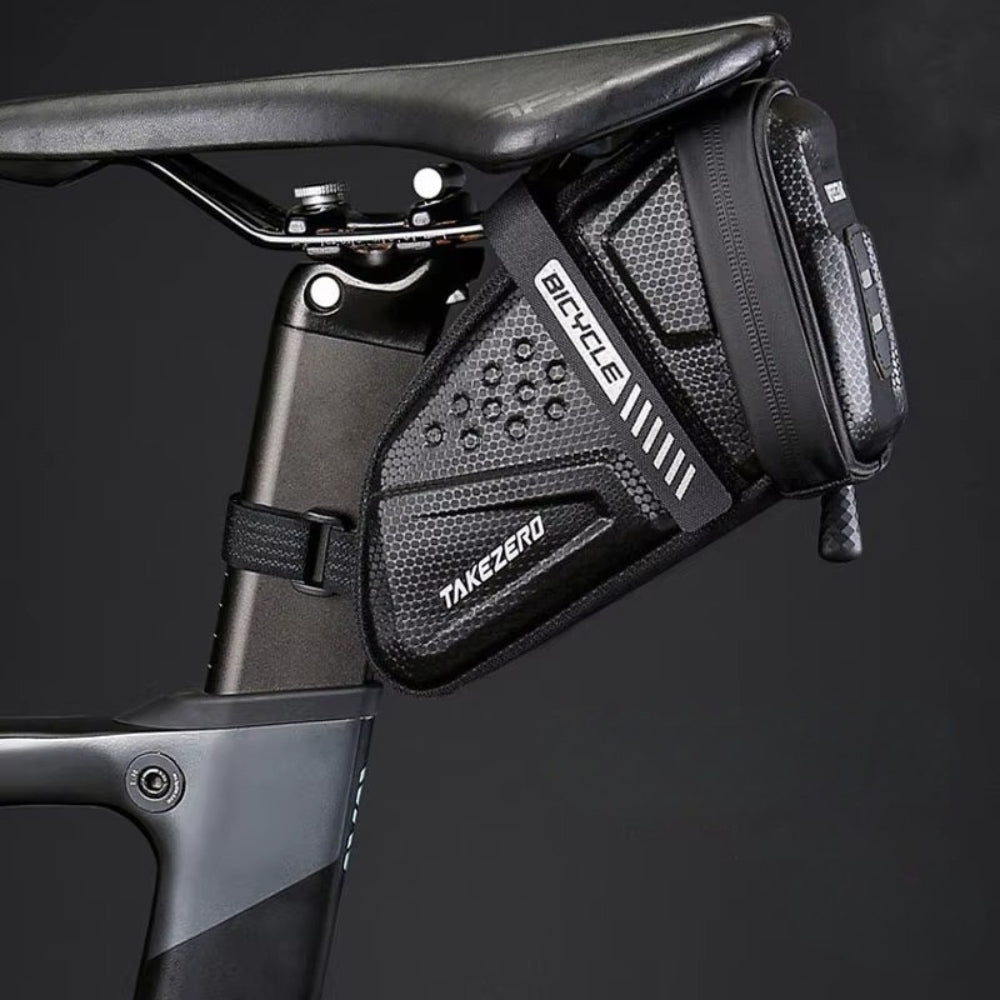 Bike Saddle Bag Hard Shell Rear Storage for Road and Mountain Bikes