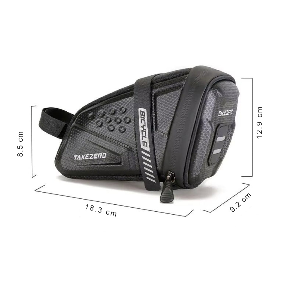 Bike Saddle Bag Hard Shell Rear Storage for Road and Mountain Bikes