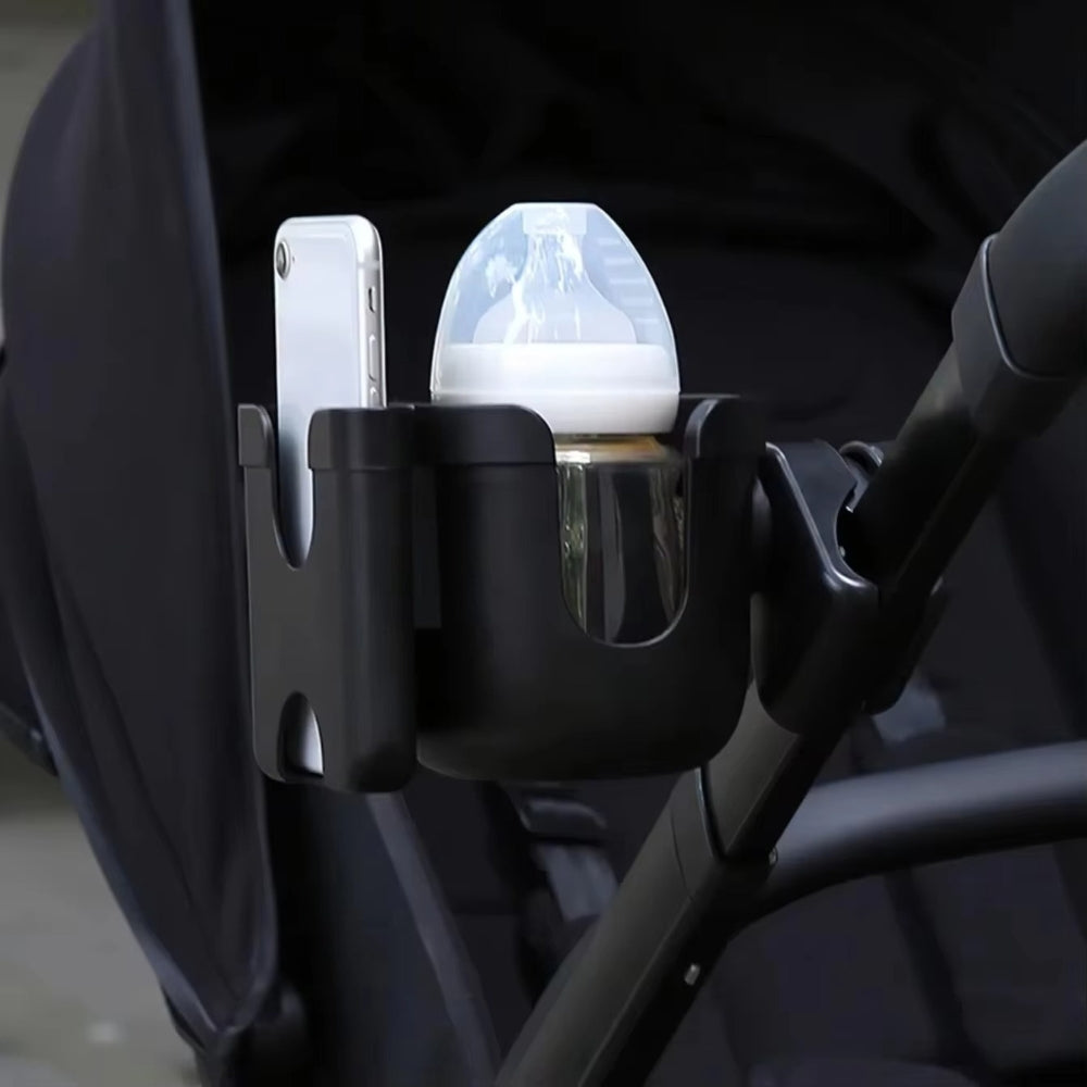 Pram Cup and Phone Holder Anti-Slip Stroller Bottle Holder Accessories