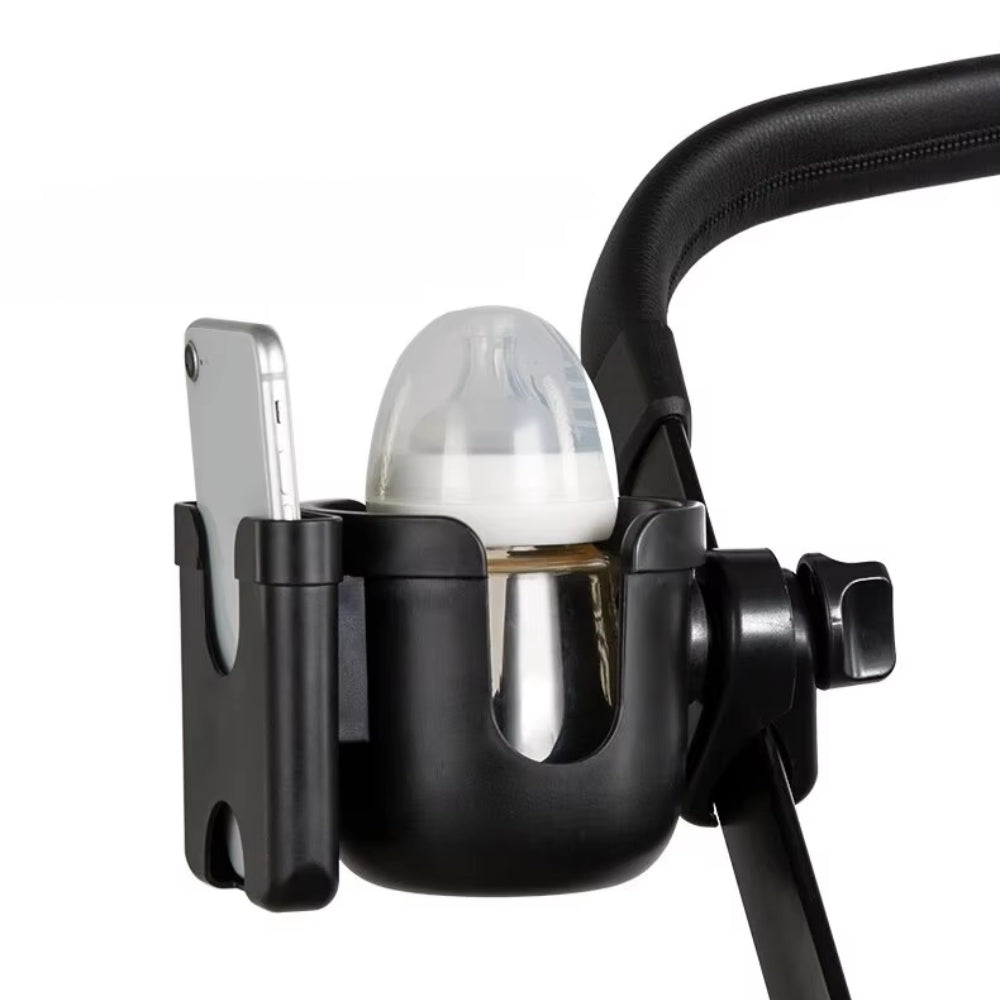 Pram Cup and Phone Holder Anti-Slip Stroller Bottle Holder Accessories
