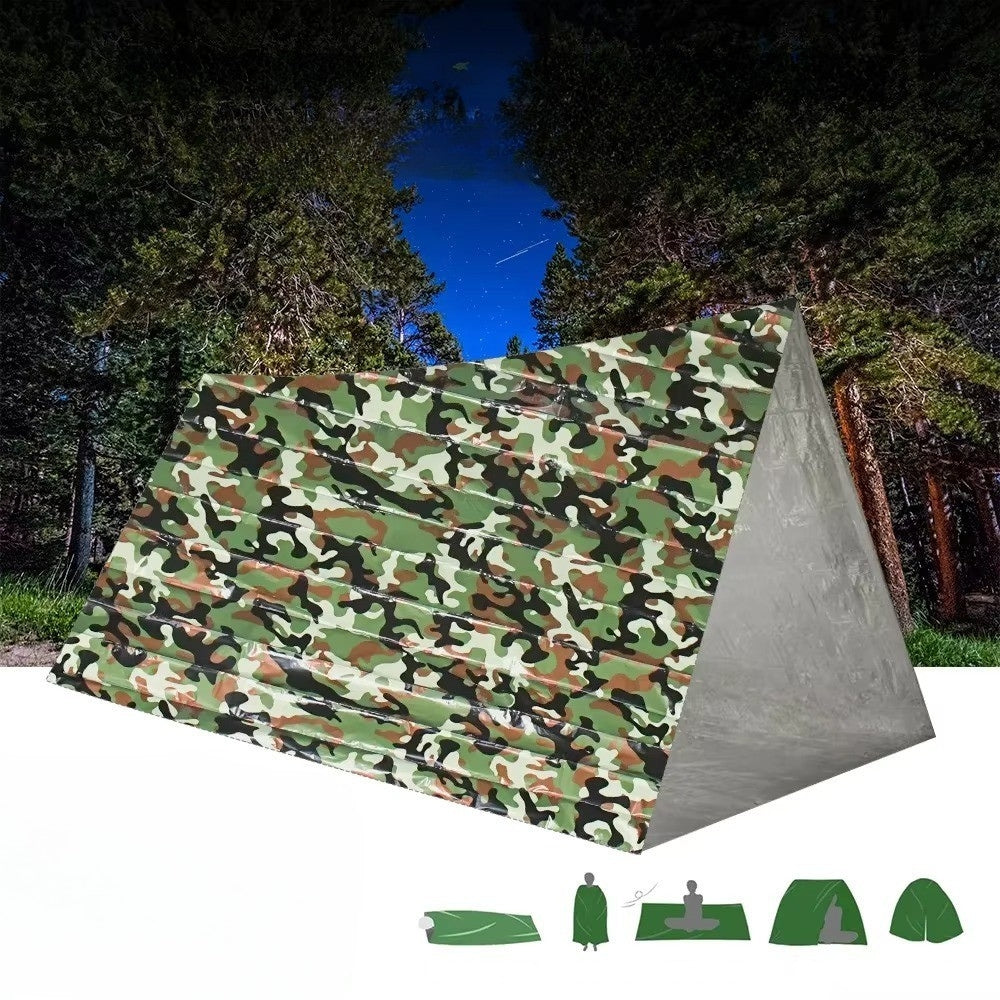 Camouflage Waterproof Emergency Sleeping Bag for Outdoor Camping and Survival