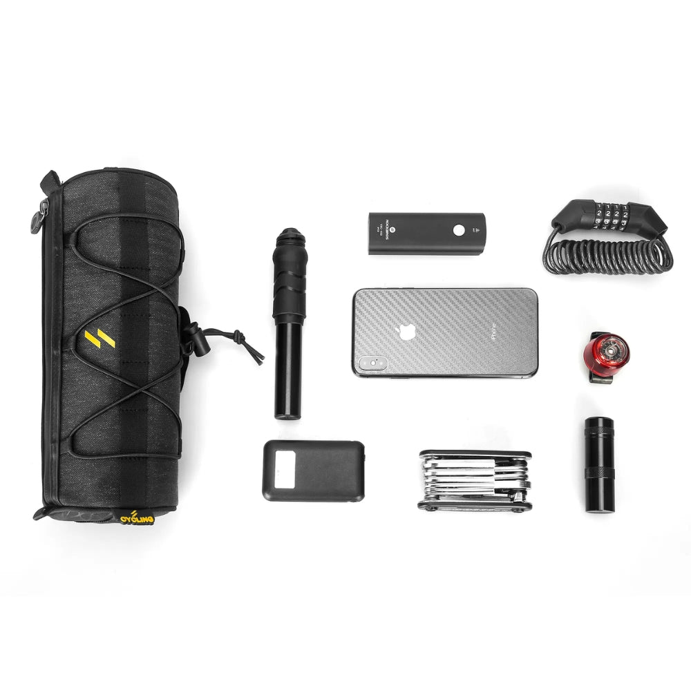 Handlebar Bag Multifunction Bicycle Frame Pannier and Shoulder Bag