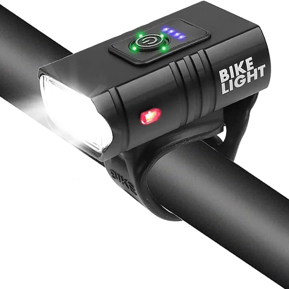 USB Rechargeable Bike Light LED Headlight 6 Modes