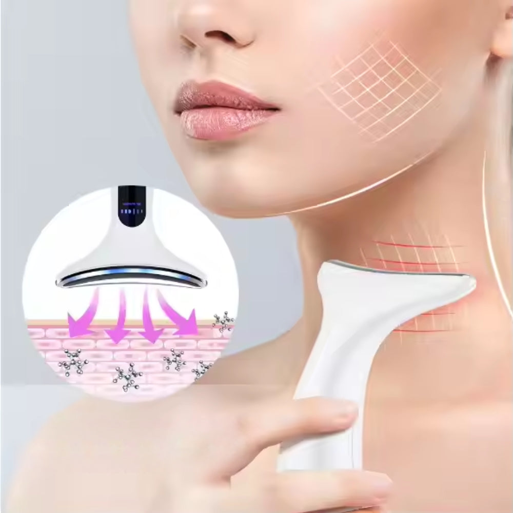 Neck and Face LED Photon Therapy Skin Tightening Anti-Wrinkle Device