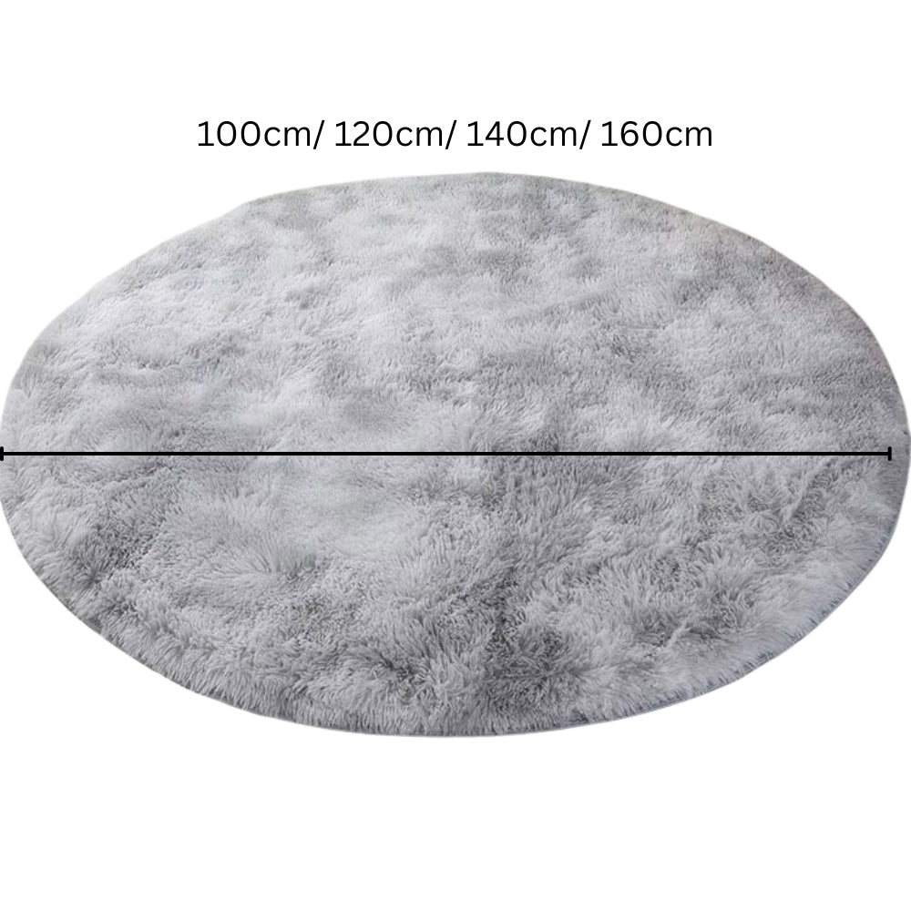 Ultra Soft Fluffy Round Shaggy Rug Carpet for Kids Bedroom
