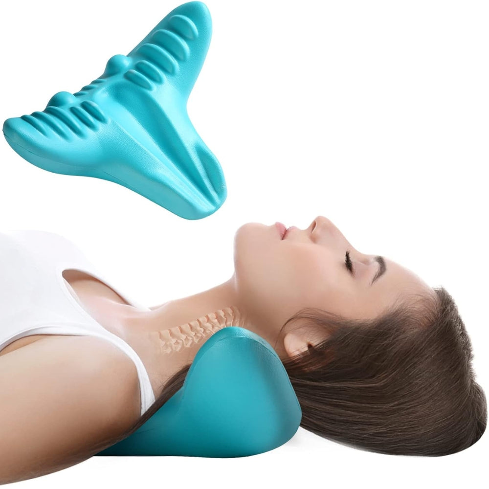 Neck and Shoulder Relaxer Cervical Traction Massage Pillow