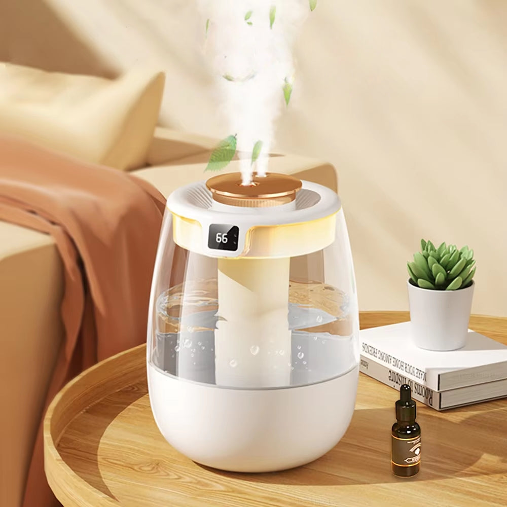 1300ml Aroma Humidifier Double Spray Port USB Water Humidifier with Light
