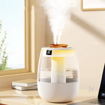 1300ml Aroma Humidifier Double Spray Port USB Water Humidifier with Light