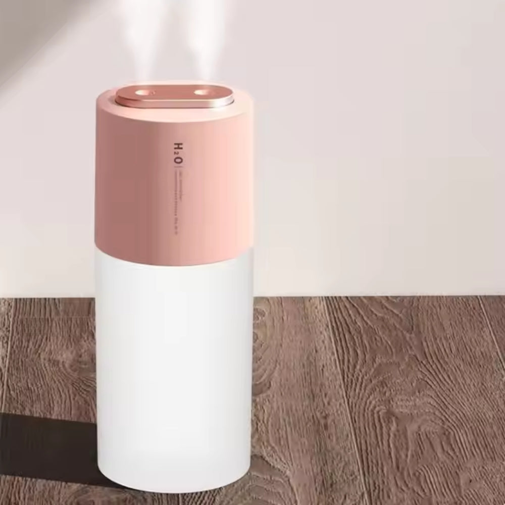 Portable Double Mist Air Humidifier with USB Rechargeable Battery