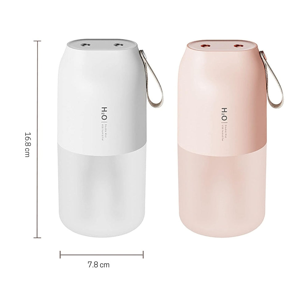 Portable Double Mist Air Humidifier with USB Rechargeable Battery