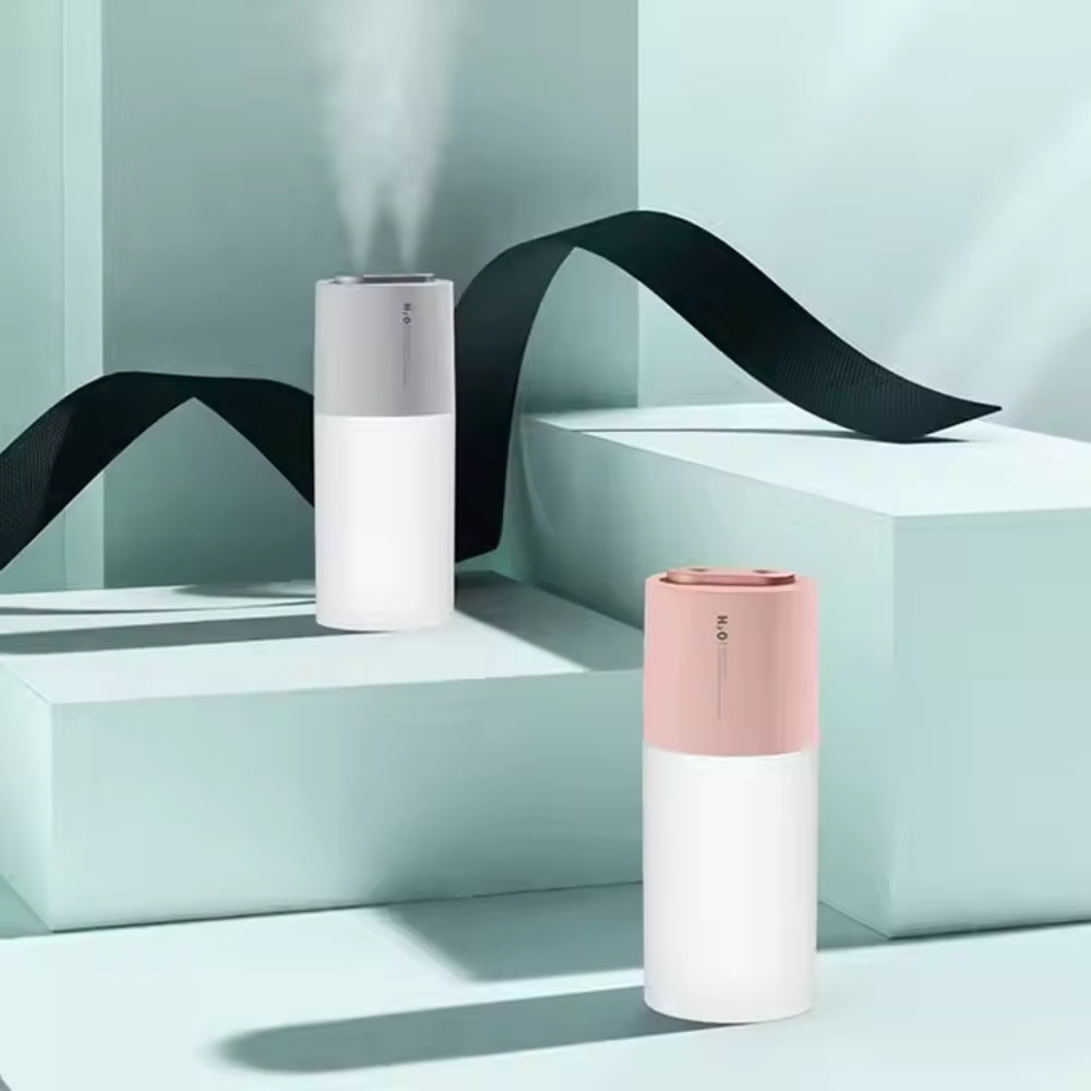 Portable Double Mist Air Humidifier with USB Rechargeable Battery