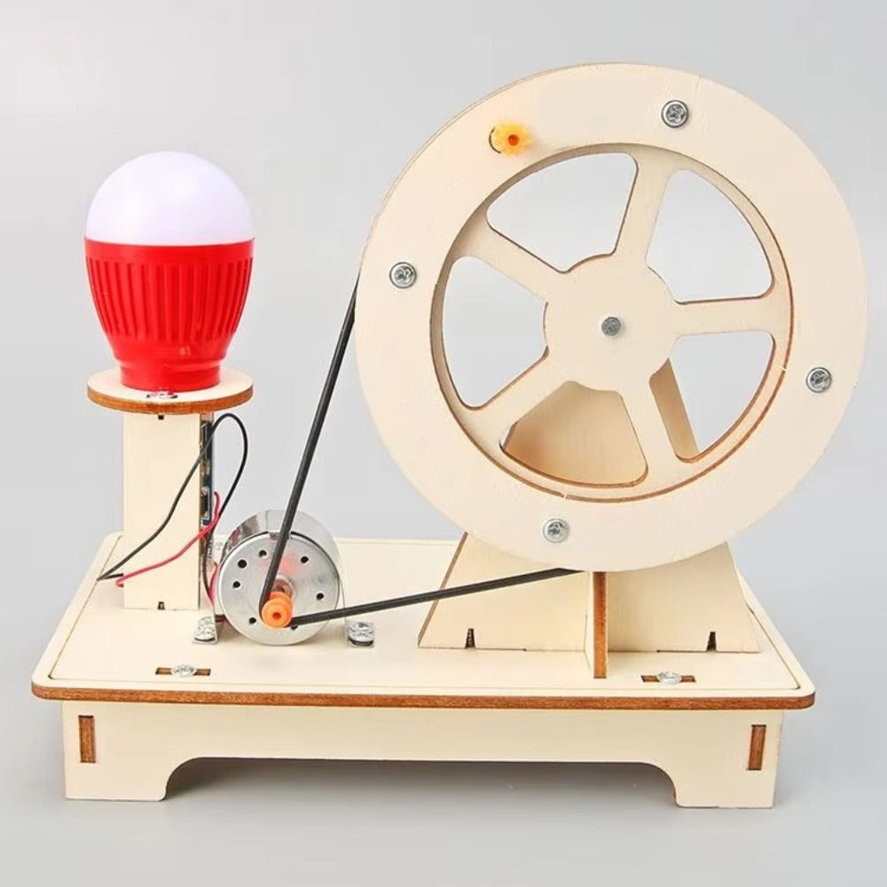 Hand Cranked DIY Generator Kit for Students and Kids