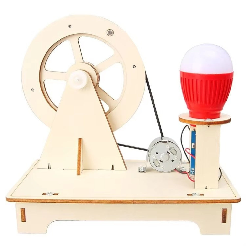 Hand Cranked DIY Generator Kit for Students and Kids