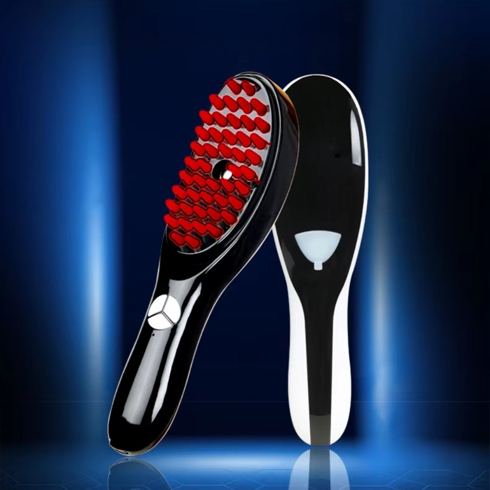Electric Scalp Massager Comb with LED and Hair Growth Spray Function