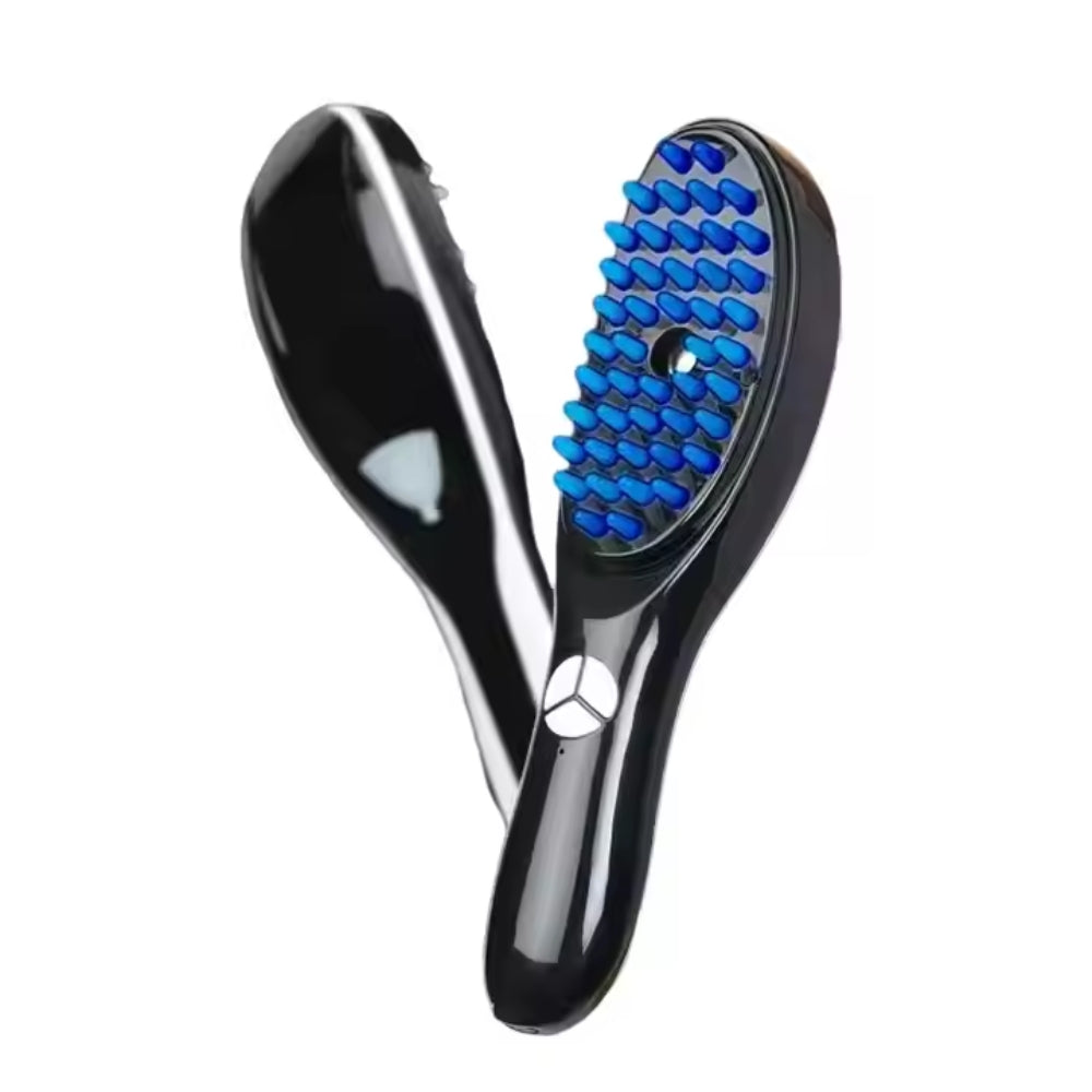 Electric Scalp Massager Comb with LED and Hair Growth Spray Function