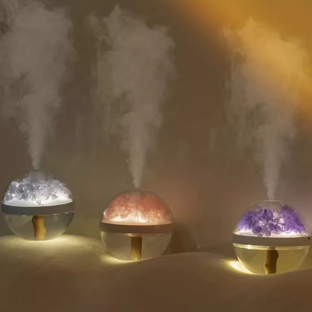 270ml USB Rechargeable Air Humidifier with LED Light and Mist Function