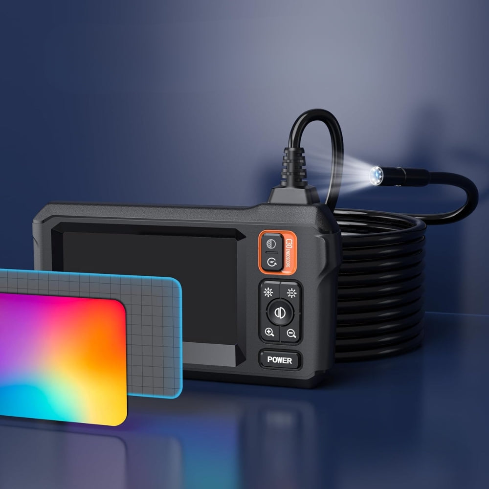 Industrial Endoscope Camera with HD Screen and Waterproof Inspection Probe