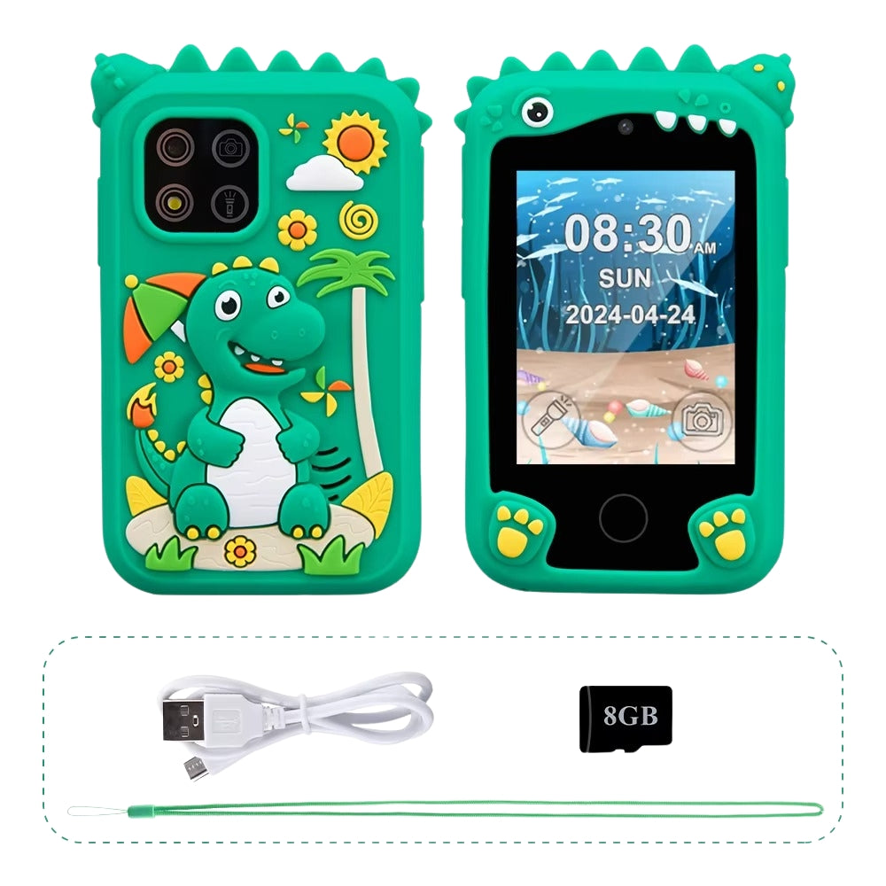 Kids Smart Learning Phone Toy with Music Player and Selfie Camera