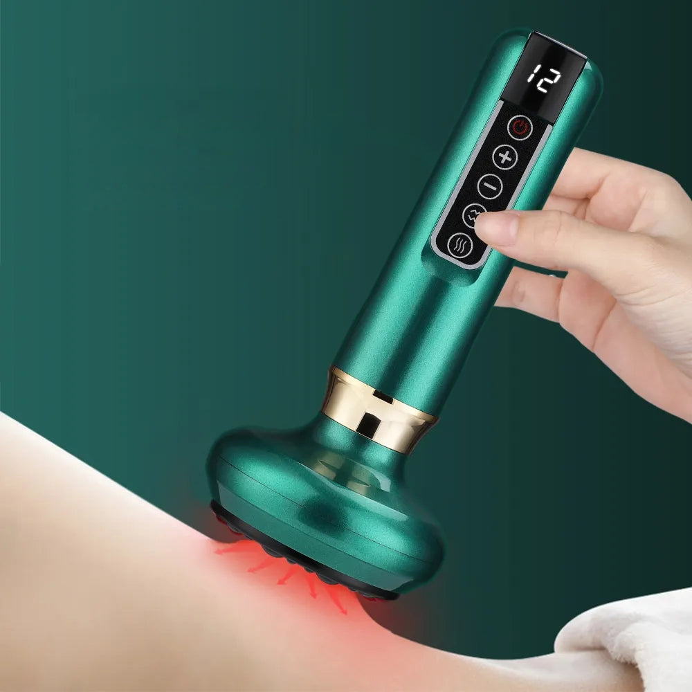 Electric Cupping Massager with Vacuum Suction and Infrared Heat