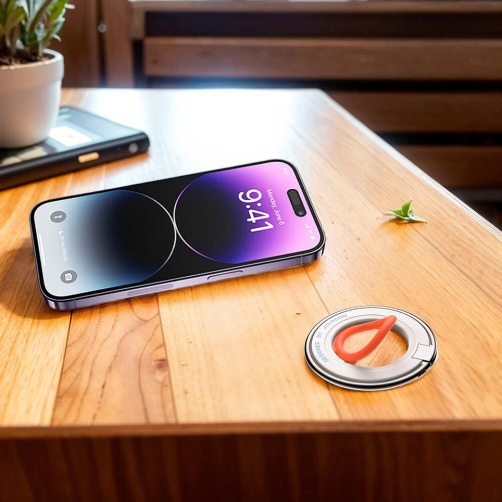 Colorful Magnetic Kickstand Silicone Ring Phone Grip Holder Stand