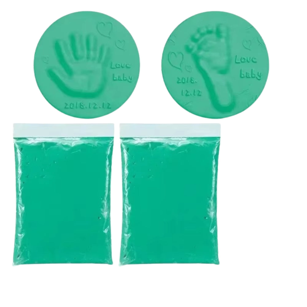 DIY Baby Hand and Footprint Clay Imprint