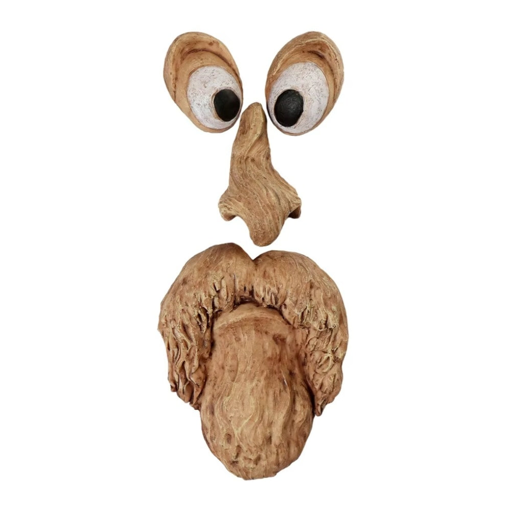 Funny Yard Art Tree Decor Outdoor Tree Face Statues Old Man Tree Hugger Bark Ghost Face