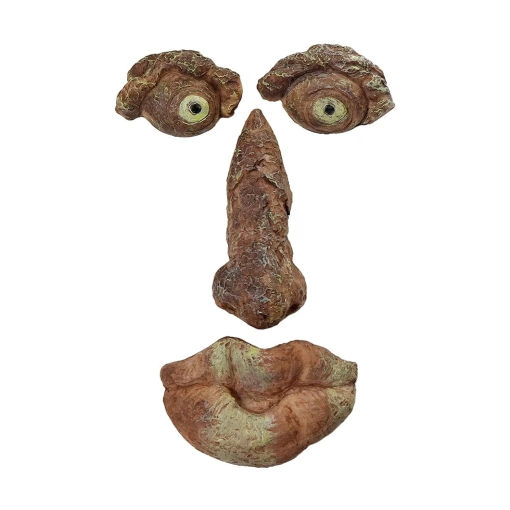 Funny Yard Art Tree Decor Outdoor Tree Face Statues Old Man Tree Hugger Bark Ghost Face